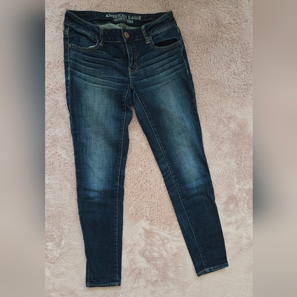 American Eagle Super Stretch Jegging Skinny Blue Women's Jeans Size 2 - Picture 2 of 5